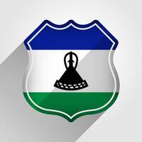 Lesotho vlag weg teken illustratie vector