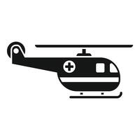 ambulance noodgeval helikopter icoon gemakkelijk vector. zorg kliniek centrum vector