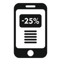 uitverkoop promo smartphone icoon gemakkelijk vector. tarief kaart elegant vector