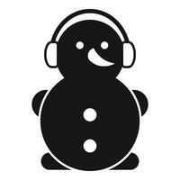 decoratie sneeuwman icoon gemakkelijk vector. gezicht gelukkig nieuw jaar vector