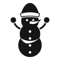 sjaal sneeuwman icoon gemakkelijk vector. karakter kostuum vector