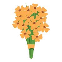 groot bloem boeket icoon tekenfilm vector. bloemen viering vector