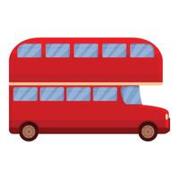 Brits rood bus icoon tekenfilm vector. Londen stad vector