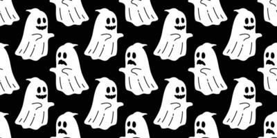 geest naadloos patroon vector halloween spookachtig sjaal geïsoleerd herhaling behang tegel achtergrond duivel onheil tekenfilm illustratie tekening geschenk inpakken papier zwart ontwerp