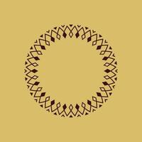 modern sier- cirkel kader grens decoratief patroon vector