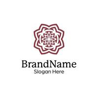 elegant en modern sier- decoratief patroon mandala logo vector