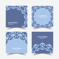 elegant sier- decoratief patroon plein achtergrond sociaal media ontwerp sjabloon vector