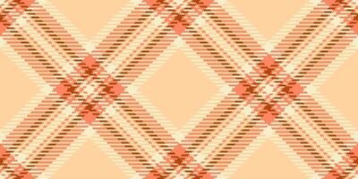 pakket naadloos achtergrond plaid, Brazilië controleren patroon textiel. cultureel Schotse ruit structuur kleding stof vector in oranje en rood kleuren.