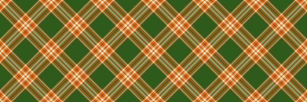 ambacht achtergrond patroon tartan, duidelijk vector naadloos textiel. omhoog plaid kleding stof controleren structuur in groen en helder kleuren.