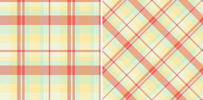 achtergrond patroon vector van controleren structuur naadloos met een plaid kleding stof Schotse ruit textiel.