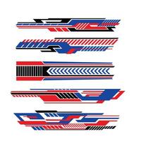 vector ontwerp verzameling van auto racing stickers