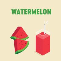 watermeloen modern vector icoon illustratie