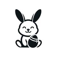 grillig Pasen charme vector illustratie van Pasen konijn