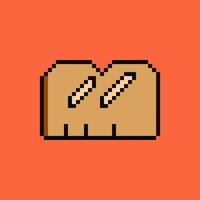 brood pixelart ontwerp illustratie vector