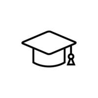 afstuderen bachelor opleiding pet onderwijs icoon vector logo sjabloon