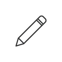 potlood tekening schrijfbehoeften icoon vector sjabloon