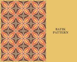 batik patroon met retro stijl en kleur vector