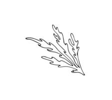 botanisch bladeren Afdeling hand getekend vector illustratie geïsoleerd Aan wit achtergrond. tekening stijl single bloemen illustratie.