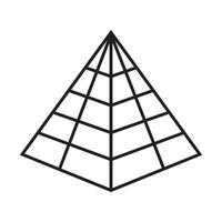 piramide icoon vector