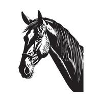 paard silhouet dier zwart paarden grafisch vector illustratie