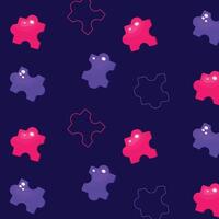 kleurrijk naadloos puzzel patroon. vector