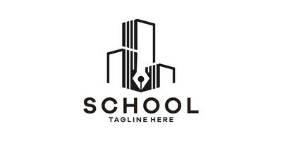 logo ontwerp voor scholen, universiteiten, collages, logo ontwerp Sjablonen, symbolen, creatief ideeën. vector