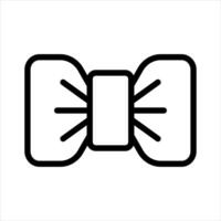 boog stropdas gemakkelijk lijn icoon symbool vector