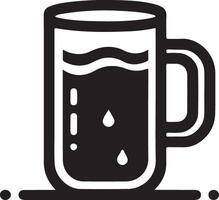 water plastic mok vector icoon logo silhouet, clip art, symbool zwart kleur silhouet 9