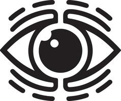 minimaal oog zorg logo vector icoon, vlak symbool, zwart kleur silhouet, wit achtergrond 7