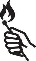 hand- houden wedstrijden brand hipster wijnoogst vector logo icoon, silhouet 7