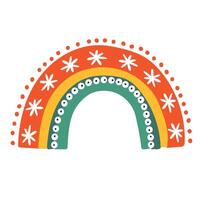 schattig regenboog clip art. kinderen illustratie. vector