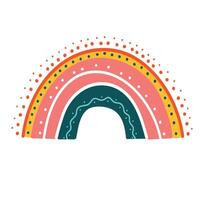 schattig regenboog clip art. kinderen illustratie. vector