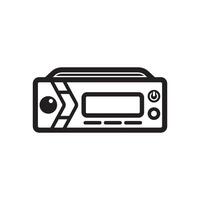 auto radio symbool logo icoon, vector illustratie ontwerp