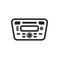 auto radio symbool logo icoon, vector illustratie ontwerp