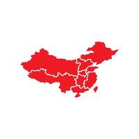 China kaart icoon vector illustratie symbool ontwerp