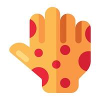 een gekleurde ontwerp icoon van geïnfecteerde hand- vector
