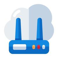 perfect ontwerp icoon van wolk router vector