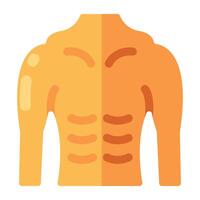 een uniek ontwerp icoon van bodybuilder vector