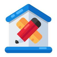 premie downloaden icoon van huis ontwerp vector