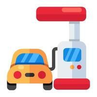 creatief ontwerp icoon van gas- station vector