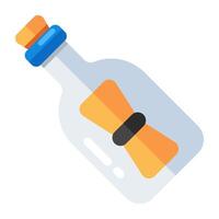 modern ontwerp icoon van bericht fles vector