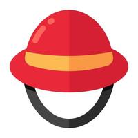 een uniek ontwerp icoon van boer hoed vector