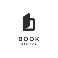 brief b illustratie boek icoon grafisch vector. geschikt voor studie, opleiding, literatuur, studie, boekhandel enz vector