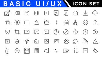 ui en ux icoon set, gebruiker koppel icoon reeks verzameling. vector