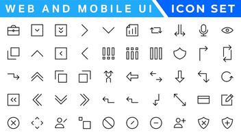 ui ux icoon mega set, gebruiker koppel iconset verzameling vector