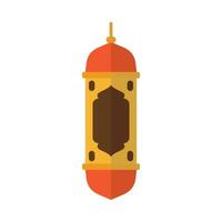 Ramadan lamp vlak kleurrijk stijl. oud oosten- vakantie lamp vector illustratie.