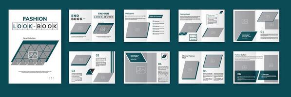 mode kijken boek portefeuille brochure vector