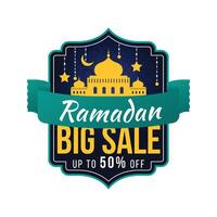 Ramadan banier uitverkoop, sticker, label, korting, label, groot uitverkoop, mega uitverkoop, nieuw uitverkoop vector