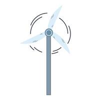 wind turbine boerderij. vector illustratie.