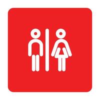 Mannen en vrouwen toilet icoon vector